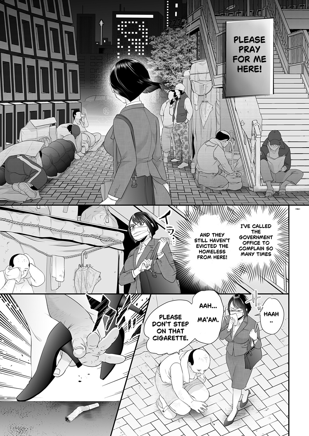 Hentai Manga Comic-Where I Belong? ~ Sullying a Hygenic, Masked Office Lady ~-Read-3